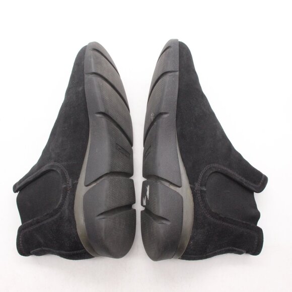 Santoni Chelsea Ankle Boots Mens Size UK 7 Black suede Leather Pull on Shoes main image 7